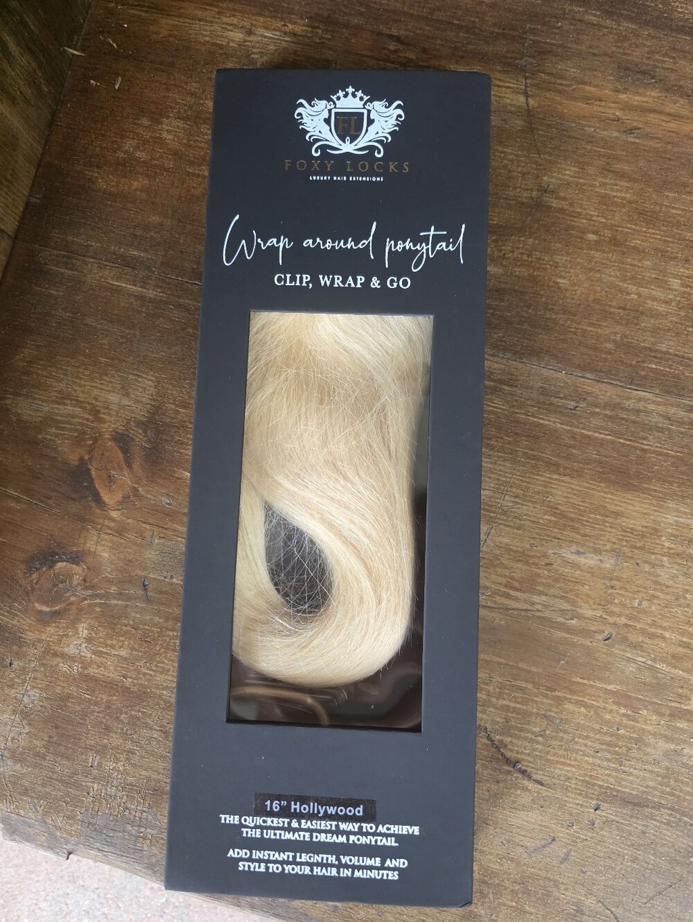 FOXY LOCKS HOLLYWOOD blond New hair extension Ponytail in Blond